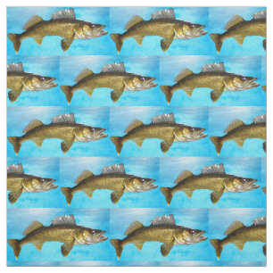 Tela Walleye Pike con agua