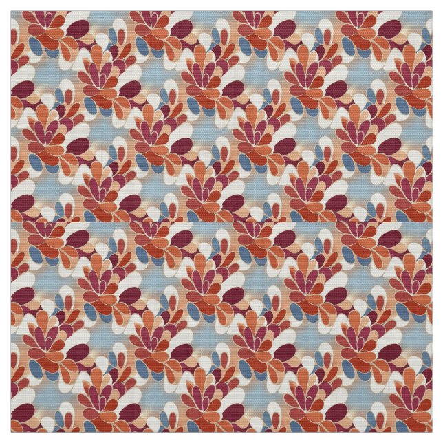 Tela Warm Retro Petal Bloom Pattern (Retal)