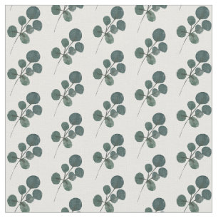 Tela Watercolor Eucalyptus Green Pattern