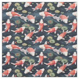 Tela Watercolor Koi Pond