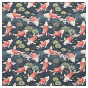 Tela Watercolor Koi Pond