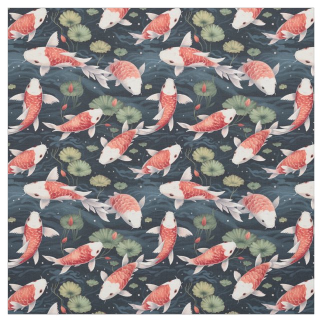 Tela Watercolor Koi Pond (Retal)