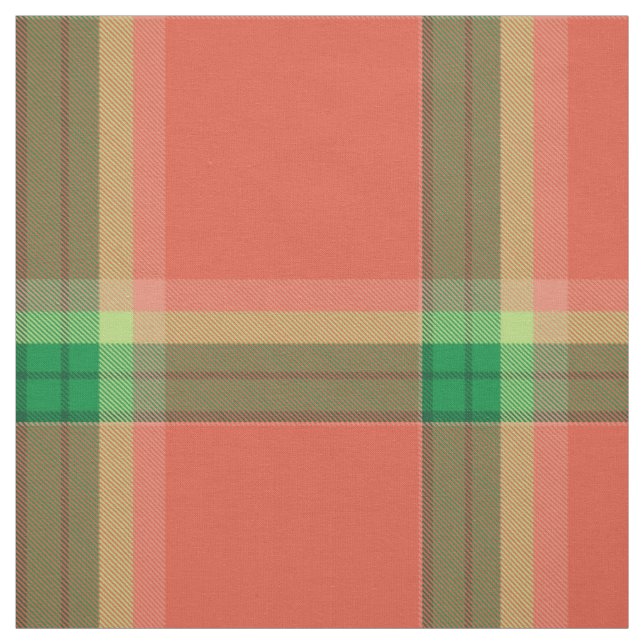 Tela Watermelon Tartan Fabric (Retal)
