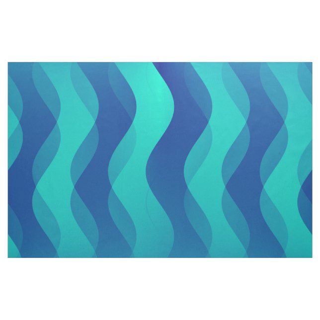 Tela Waves suaves azul cian + tus ideas (Yarda)
