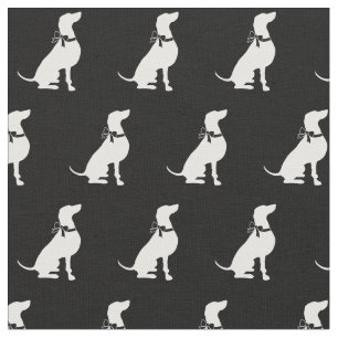 Tela Weimaraner Dog Silhouette Mascota