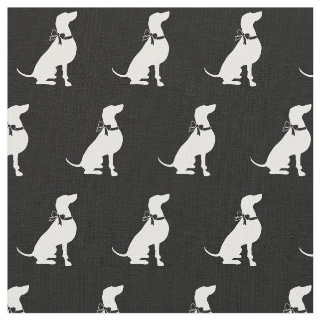 Tela Weimaraner Dog Silhouette Mascota (De cerca)