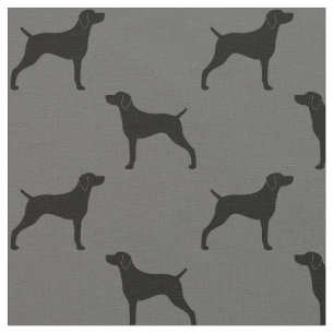 Tela Weimaraner siluetea el modelo