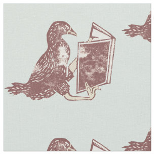 Tela Weka Bird leyendo un libro