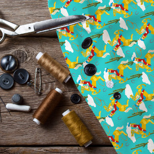 Tela Western Cowgirl Retro Pattered