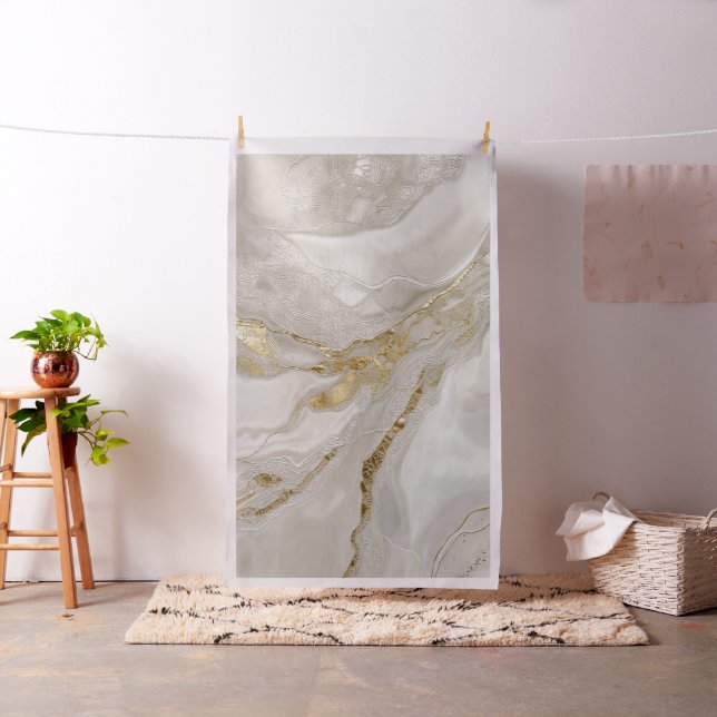 Tela White Gold Marble Portable Photography Backdrop (In Situ)