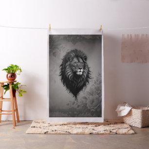 Tela Wild Grace: impresionante retrato de un león