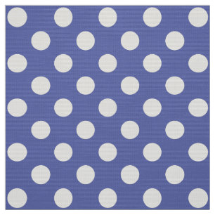 Tela WILDFLOWER - Clásicos puntos de polka en azul náut