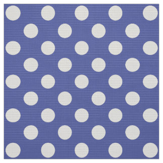 Tela WILDFLOWER - Clásicos puntos de polka en azul náut