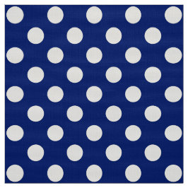 Tela WILDFLOWER - Clásicos puntos de polka en azul náut