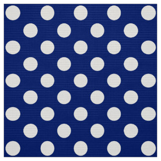 Tela WILDFLOWER - Clásicos puntos de polka en azul náut