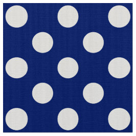 Tela WILDFLOWER - Clásicos puntos de polka en azul náut