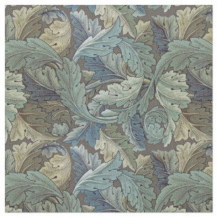 Tela William Morris Acanthus Salvia Flor Floral Botánic