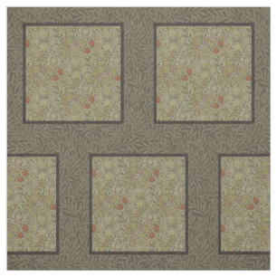 Tela William Morris Floral lily sauce diseño de impresi