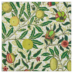 Tela William Morris Fruta Exótica, Amarillo Limón