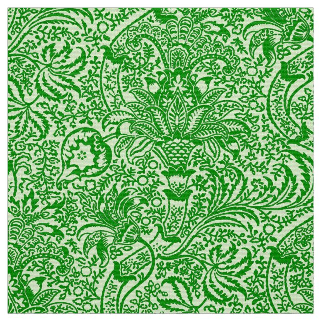 Tela William Morris Indian, Lime y Kiwi Green (Retal)
