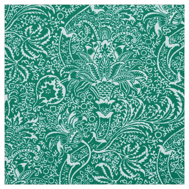 Tela William Morris Indian, Turquoise and Light Aqua (Retal)