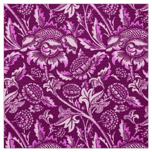 Tela William Morris Sunflowers, Amethyst Purple