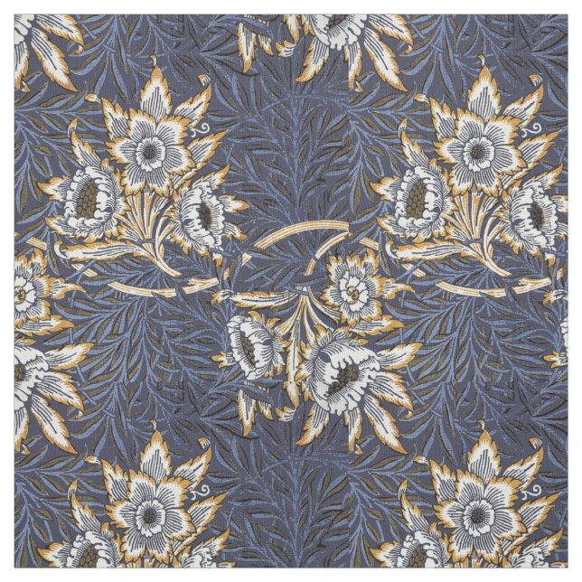 Tela William Morris Tulip y Willow Floral Pattern (Retal)