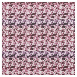 Tela Wine Satin Swirls Abstract Fabric