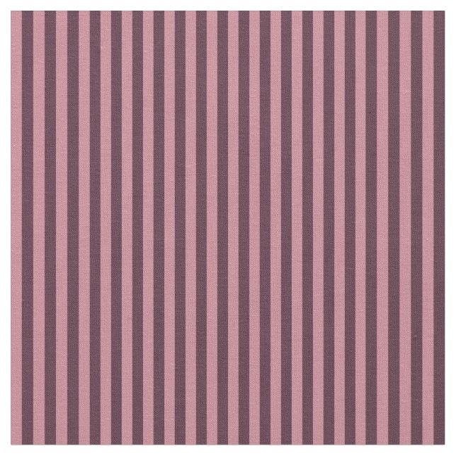 Tela Wineberry and Lipstick Pink Stripes (De cerca)