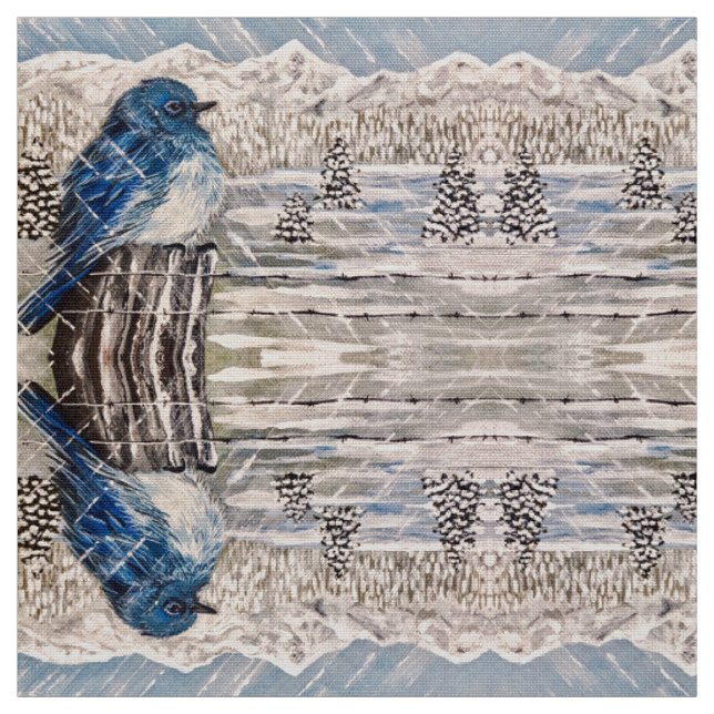 Tela Winter Storm Bluebird (Retal)