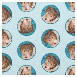 Tela Wire Fox Terrier Puppy Pintura Tricolor Perro Arte