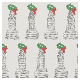 Tela Wreath de rascacielos de los Navidades de Nueva Yo