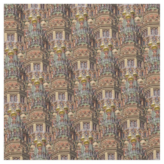 Tela Wunderschöner Stoff mit Moskau Russland (De cerca)