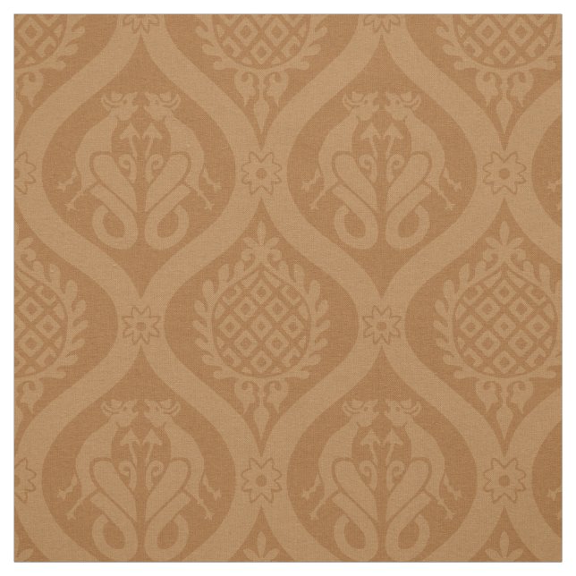 Tela Wyvern Ogee, Caramel (Retal)