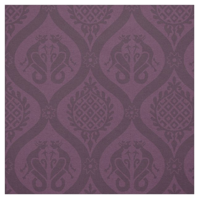 Tela Wyvern Ogee, Eggplant (Retal)