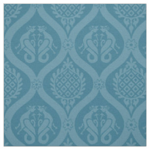 Tela Wyvern Ogee, Turquoise
