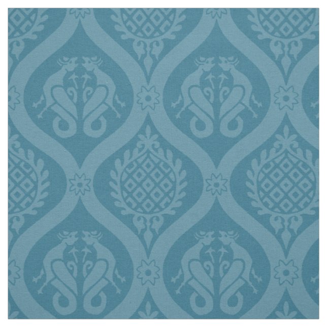 Tela Wyvern Ogee, Turquoise (Retal)