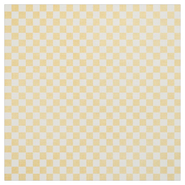 Tela Yellow Gingham Fabric (Retal)