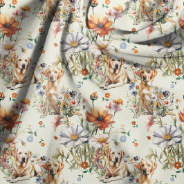 Tela Yellow Lab Repeating Pattern 