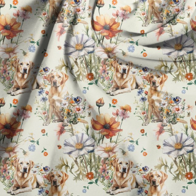 Tela Yellow Lab Repeating Pattern  (Subido por el creador)