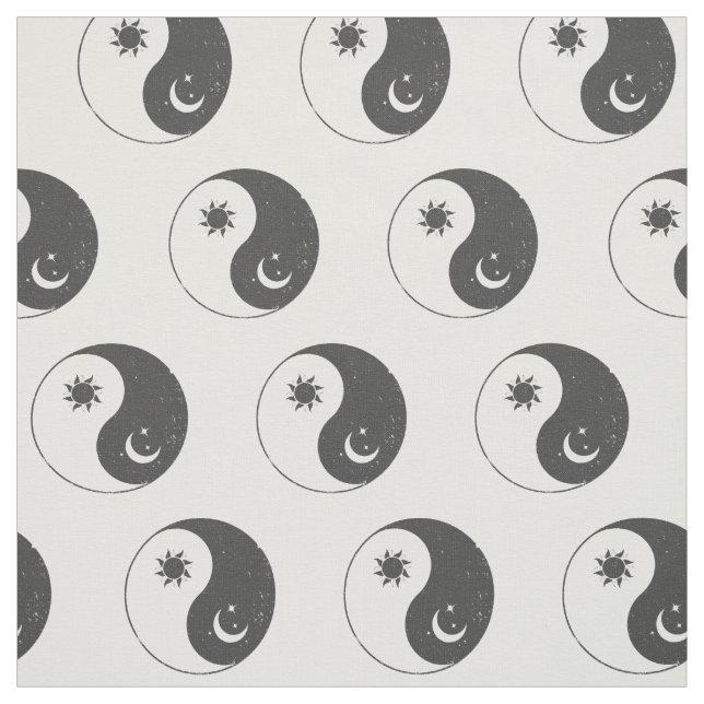 Tela yin solar lunar yang equilibrio celestial cósmico (Retal)