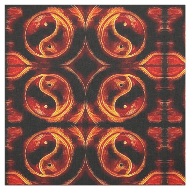 Tela Ying Yang Flame (Retal)