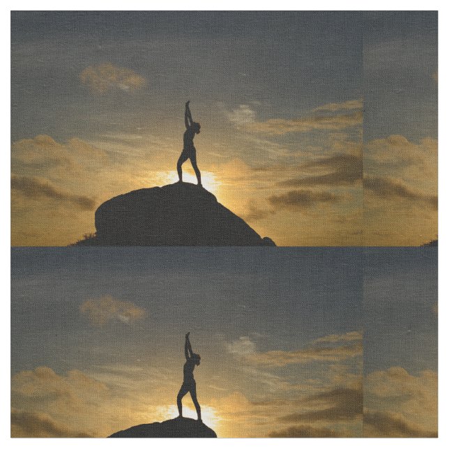 Tela Yoga de la salida del sol (De cerca)