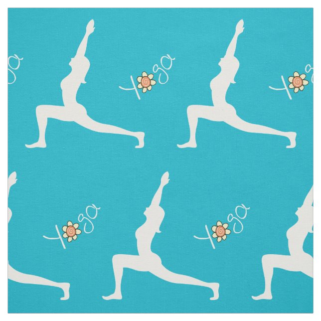 Tela Yoga Warrior Pose Fabric (Retal)