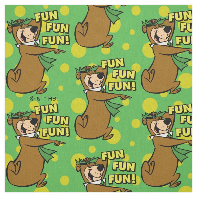 Tela Yogi Bear Fun Fun Fun (Retal)