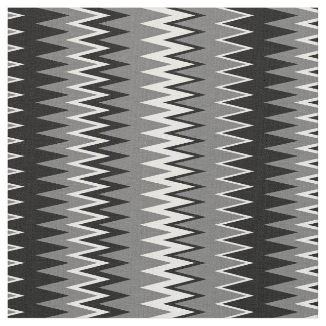 Tela Zag zag diagonal gris estirado geométrico (De cerca)