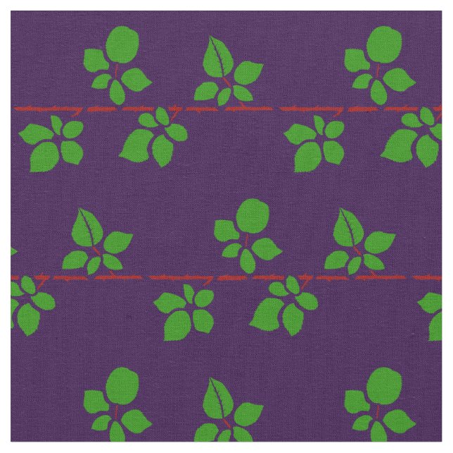 Tela zarza mora violeta (De cerca)