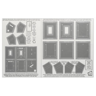 Tela Zazzle Fabric 2 lavable sin marco de fotos grises