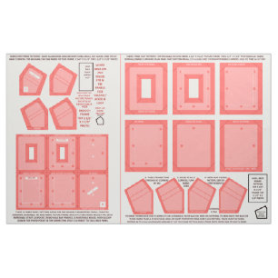 Tela Zazzle Fabric 2 lavable sin marco de fotos rosadas