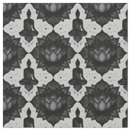 Tela Zen Buddha Lotus Fabric